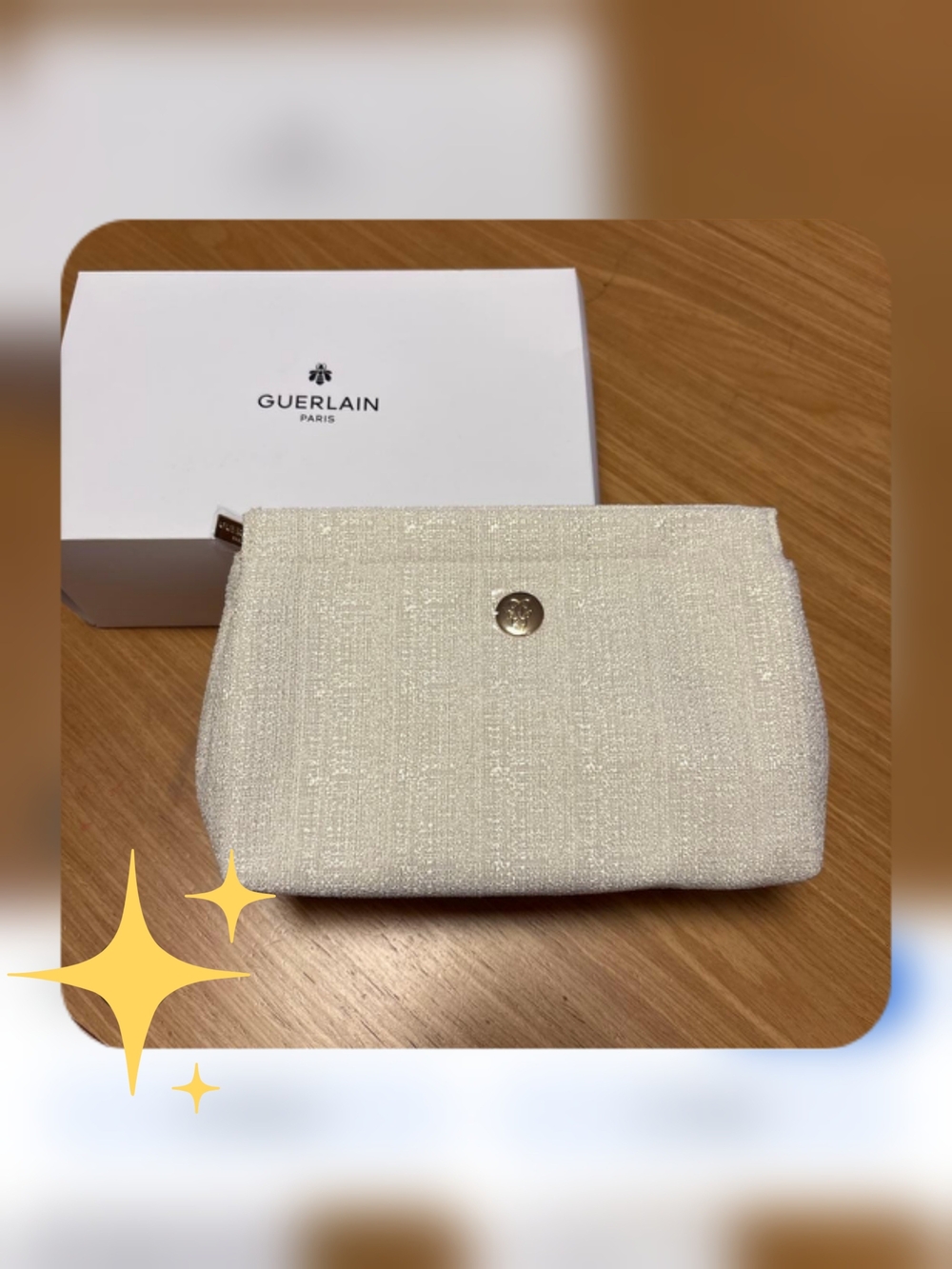 *NEW* Guerlain Tweed Clutch Pouch Bag